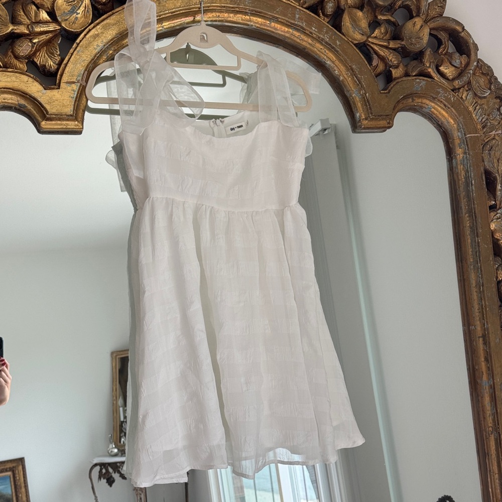 Day + Moon White Mini Dress